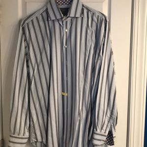 Thomas Dean striped shirt